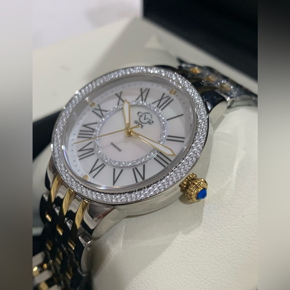 GV2 Astor III Diamond Swiss Bracelet Watch, 34mm - 0.06 ctw